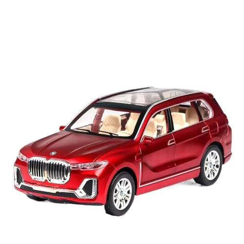 Druckgussfahrzeuge Motorfahrzeuge 1:24 for BWM X7 Cullinan Miniatur Maßstab Statische Druckguss Modell Auto Ornamente Fertiges Modellauto(Red) von PIPJLCGE