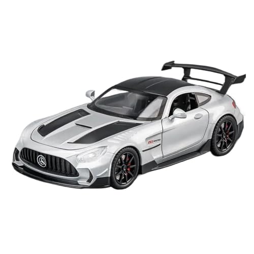 Druckgussfahrzeuge Motorfahrzeuge 1:24 for Benz Gt GTR Statische Mini-Simulation Legierung Modellauto Wohnzimmer Ornamente Sammlung Dekoration Fertiges Modellauto(White) von PIPJLCGE