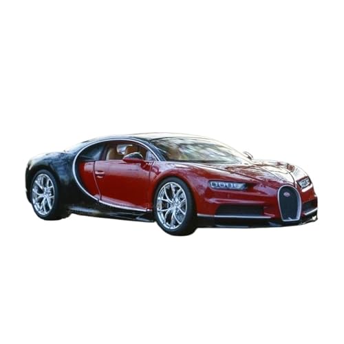Druckgussfahrzeuge Motorfahrzeuge 1:24 for Bugatti Veyron Chiron Mini Statisches Automodell Legierung Simulationsmodell Ornamentsammlung Fertiges Modellauto(Red) von PIPJLCGE
