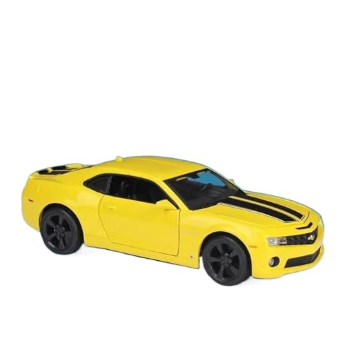 Druckgussfahrzeuge Motorfahrzeuge 1:24 for Chevrolet Camaro SS RS ZL1 Mini-Automodell Im Statischen Maßstab Aus Druckgusslegierung Bücherregal-Ornamentsammlung Fertiges Modellauto(Yellow) von PIPJLCGE