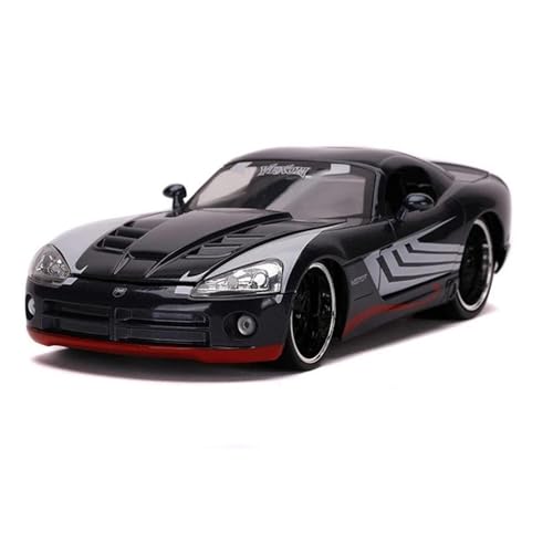 Druckgussfahrzeuge Motorfahrzeuge 1:24 for Dodge Viper SRT10 Simulation Miniatur Statische Druckguss-Modellauto Legierung Metall Ornamente Fertiges Modellauto(Black) von PIPJLCGE