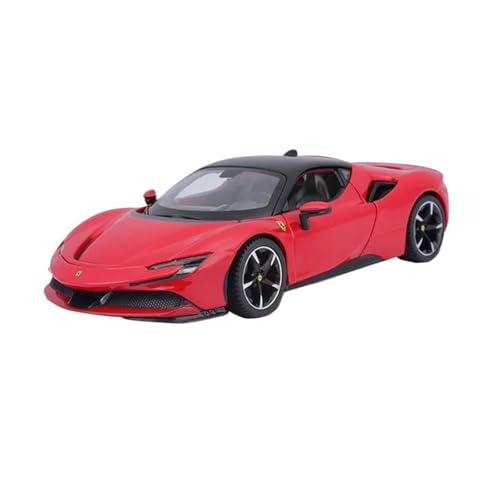 Druckgussfahrzeuge Motorfahrzeuge 1:24 for Ferrari SF90 Stradale Simulation Miniatur Statischen Maßstab Druckguss-Modell Automobil Legierung Ornamente Fertiges Modellauto von PIPJLCGE