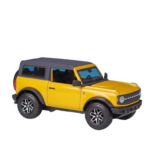 Druckgussfahrzeuge Motorfahrzeuge 1:24 for Ford Bronco Lima Badlands Simulation Miniatur Statische Druckguss-Modellauto Legierung Metall Ornamente Fertiges Modellauto(Yellow) von PIPJLCGE