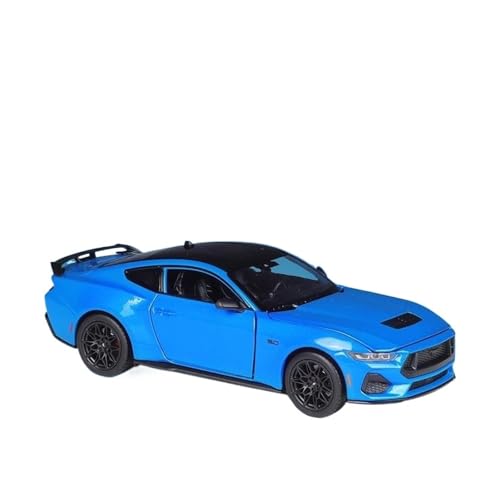 Druckgussfahrzeuge Motorfahrzeuge 1:24 for Ford Mustang GT Statische Simulation Miniatur Zinklegierung Replik Automodell Desktop-Ornamente Fertiges Modellauto(Blue) von PIPJLCGE