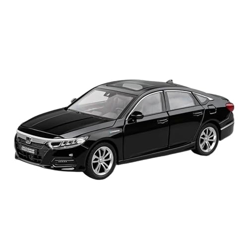 Druckgussfahrzeuge Motorfahrzeuge 1:24 for Honda Accord Mini Maßstab Simulation Legierung Automodell Bücherregal Ornamente Dekoration Sammlung Fertiges Modellauto(Black) von PIPJLCGE