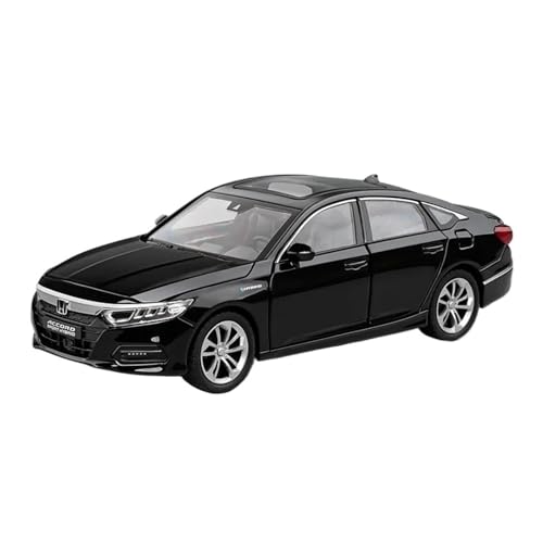 Druckgussfahrzeuge Motorfahrzeuge 1:24 for Honda Accord Mini Statischen Maßstab Zink-Legierung Druckguss Automodell Büro Ornamente Dekoration Fertiges Modellauto(Black) von PIPJLCGE