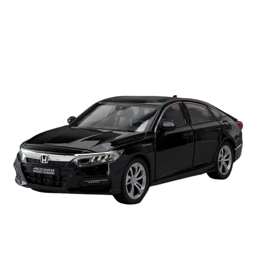 Druckgussfahrzeuge Motorfahrzeuge 1:24 for Honda Accord Miniatur-Skala Statische Legierung Metall Druckguss Automodell Bücherregal Ornamente Fertiges Modellauto(Black) von PIPJLCGE