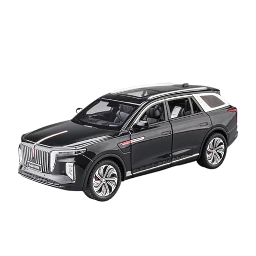 Druckgussfahrzeuge Motorfahrzeuge 1:24 for Hongqi E-HS9 SUV Statische Miniatur-Legierung, Modellauto, Druckguss Desktop-Dekoration Fertiges Modellauto(Black) von PIPJLCGE