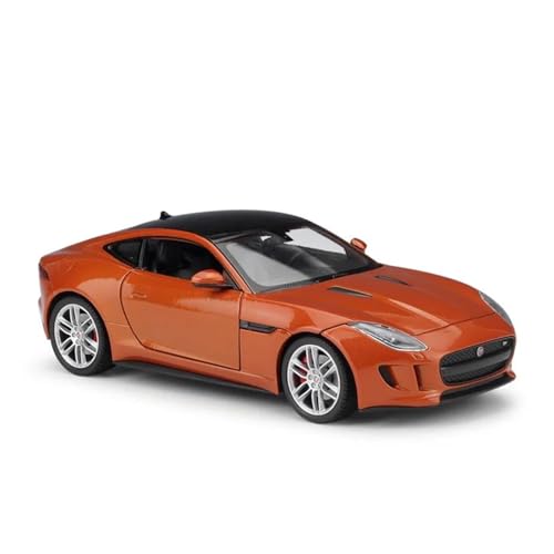 Druckgussfahrzeuge Motorfahrzeuge 1:24 for Jaguar Jaguar F-Type Simulation Miniatur Statisches Modellauto Aus Zinkdruckgusslegierung Dekoration Fertiges Modellauto(Orange) von PIPJLCGE
