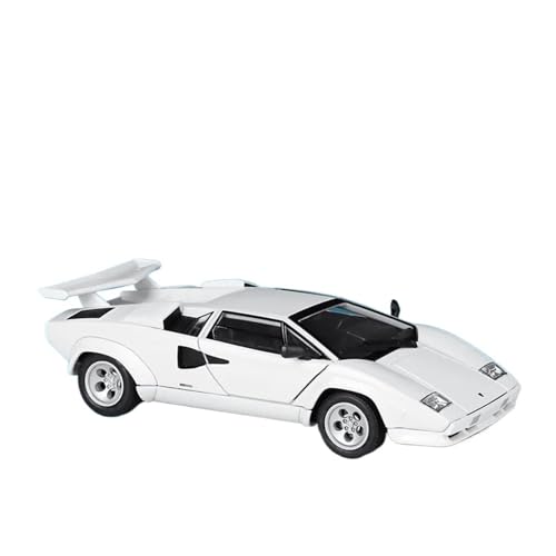 Druckgussfahrzeuge Motorfahrzeuge 1:24 for Lamborghini Countach LP 5000 S Statische Zinklegierung Home Modellauto Kreative Einrichtungsdekoration Fertiges Modellauto(White) von PIPJLCGE