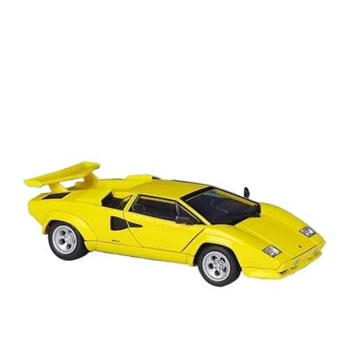 Druckgussfahrzeuge Motorfahrzeuge 1:24 for Lamborghini Countach LP 5000 S Statische Zinklegierung Home Modellauto Kreative Einrichtungsdekoration Fertiges Modellauto(Yellow) von PIPJLCGE
