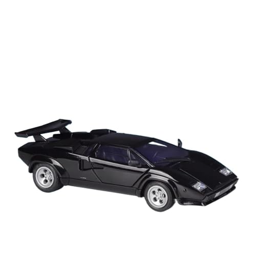 Druckgussfahrzeuge Motorfahrzeuge 1:24 for Lamborghini Countach LP5000S Simulation Miniatur Statische Druckguss-Modellauto Legierung Metall Ornamente Fertiges Modellauto(Black) von PIPJLCGE