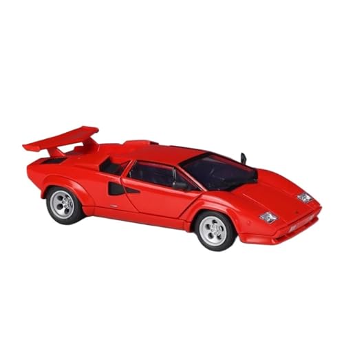 Druckgussfahrzeuge Motorfahrzeuge 1:24 for Lamborghini Countach LP5000S Simulation Miniatur Statische Druckguss-Modellauto Legierung Metall Ornamente Fertiges Modellauto(Red) von PIPJLCGE