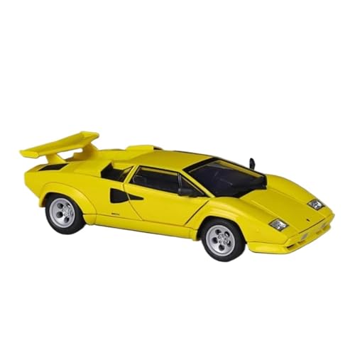 Druckgussfahrzeuge Motorfahrzeuge 1:24 for Lamborghini Countach LP5000S Simulation Miniatur Statische Druckguss-Modellauto Legierung Metall Ornamente Fertiges Modellauto(Yellow) von PIPJLCGE