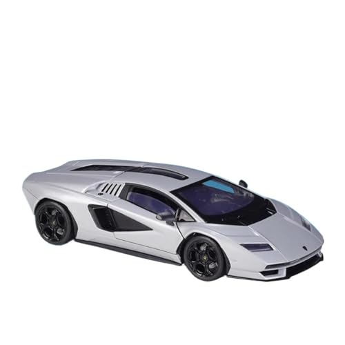 Druckgussfahrzeuge Motorfahrzeuge 1:24 for Lamborghini Countach LPI800-4 Statische Skala Zink-Legierung Luxus Auto Modell Bücherregal Ornamente Dekoration Fertiges Modellauto(Silver) von PIPJLCGE