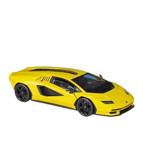 Druckgussfahrzeuge Motorfahrzeuge 1:24 for Lamborghini Countach LPI800-4 Statische Skala Zink-Legierung Luxus Auto Modell Bücherregal Ornamente Dekoration Fertiges Modellauto(Yellow) von PIPJLCGE