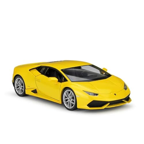 Druckgussfahrzeuge Motorfahrzeuge 1:24 for Lamborghini Huracan LP610-4 Simulation Miniatur Statische Maßstab Legierung Modellauto Sammlung Fertiges Modellauto(Yellow) von PIPJLCGE