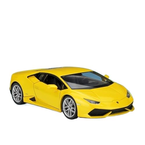 Druckgussfahrzeuge Motorfahrzeuge 1:24 for Lamborghini Huracan LP610-4 Statische Legierung Druckguss Metall Modell Auto Ornamente Sammlung Display Fertiges Modellauto(Yellow) von PIPJLCGE