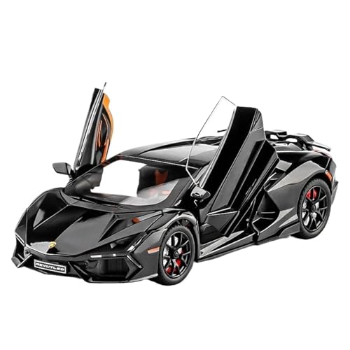 Druckgussfahrzeuge Motorfahrzeuge 1:24 for Lamborghini Revuelto Mini-Simulation Statisches Automodell Legierung Simulation Modell Ornamente Fertiges Modellauto(Black) von PIPJLCGE