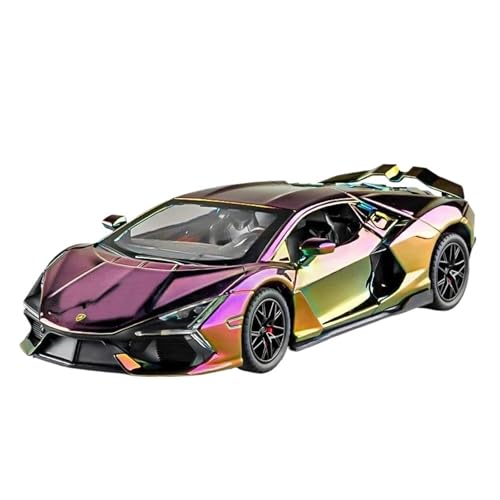 Druckgussfahrzeuge Motorfahrzeuge 1:24 for Lamborghini Revuelto Mini-Simulation Statisches Automodell Legierung Simulation Modell Ornamente Fertiges Modellauto(Purple) von PIPJLCGE