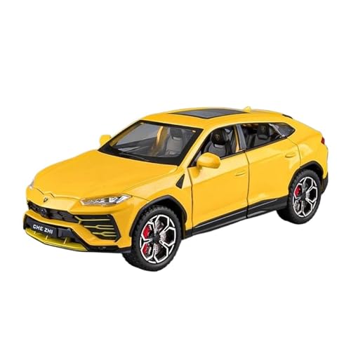 Druckgussfahrzeuge Motorfahrzeuge 1:24 for Lamborghini Urus Bison Mini-Simulation Legierung Automodell Druckguss Automodell Sammlung Ornamente Fertiges Modellauto(Yellow) von PIPJLCGE