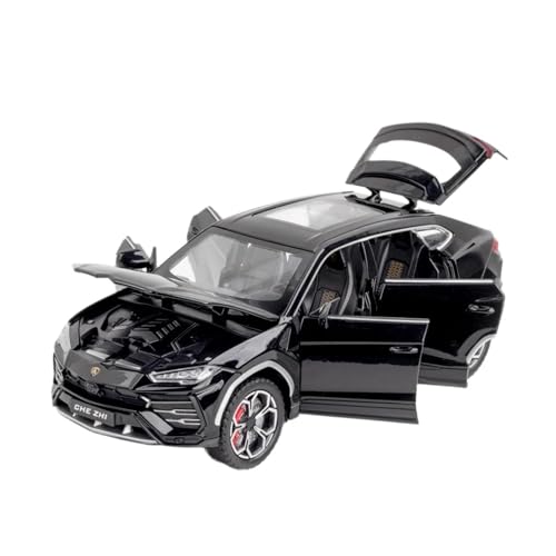 Druckgussfahrzeuge Motorfahrzeuge 1:24 for Lamborghini Urus Mini Simulation Legierung Automodell Exquisite Offroad-Auto Ornamente Sammlung Fertiges Modellauto(Black) von PIPJLCGE