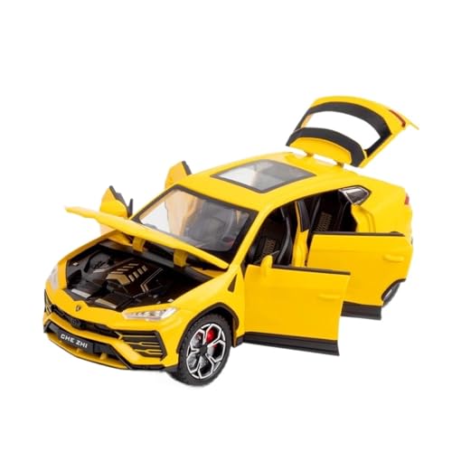 Druckgussfahrzeuge Motorfahrzeuge 1:24 for Lamborghini Urus Mini Simulation Legierung Automodell Exquisite Offroad-Auto Ornamente Sammlung Fertiges Modellauto(Yellow) von PIPJLCGE