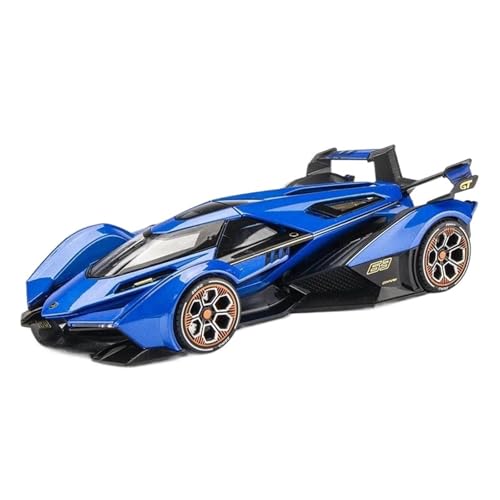 Druckgussfahrzeuge Motorfahrzeuge 1:24 for Lamborghini V12 GT Mini Statischer Maßstab Zinklegierung Druckguss Automodell Büro Ornamente Dekoration Fertiges Modellauto(Yellow) von PIPJLCGE