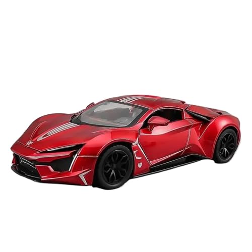 Druckgussfahrzeuge Motorfahrzeuge 1:24 for Lykan Hypersport Simulation Legierung Druckguss Home Modell Auto Kreative Ornamente Dekoration Fertiges Modellauto(Red) von PIPJLCGE