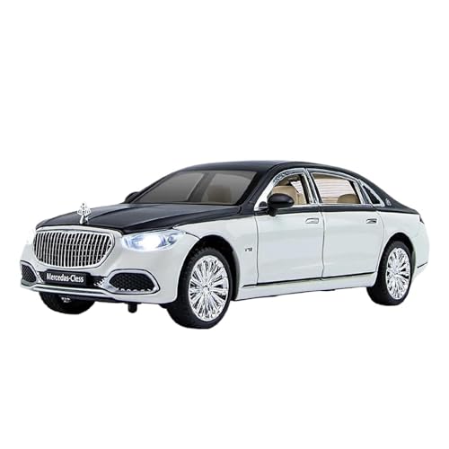 Druckgussfahrzeuge Motorfahrzeuge 1:24 for Maybach S680 Statischer Maßstab Zinklegierung Druckguss Modellauto Dekoration Sammlerstück Fertiges Modellauto(White) von PIPJLCGE
