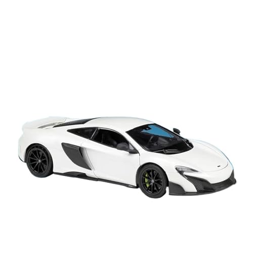 Druckgussfahrzeuge Motorfahrzeuge 1:24 for McLaren 675LT Mini Statischen Maßstab Zink-Legierung Luxus-Auto-Modell Bücherregal Ornamente Dekoration Fertiges Modellauto(White) von PIPJLCGE