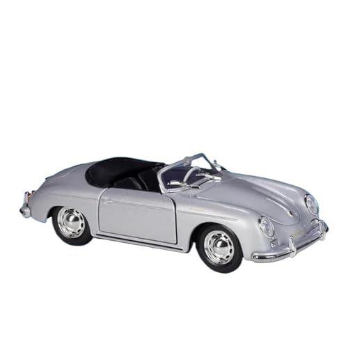 Druckgussfahrzeuge Motorfahrzeuge 1:24 for Porsche 356A Speedster Simulation Legierung Auto Modell Druckguss Metall Auto Modell Sammlung Ornamente Fertiges Modellauto(Silver) von PIPJLCGE
