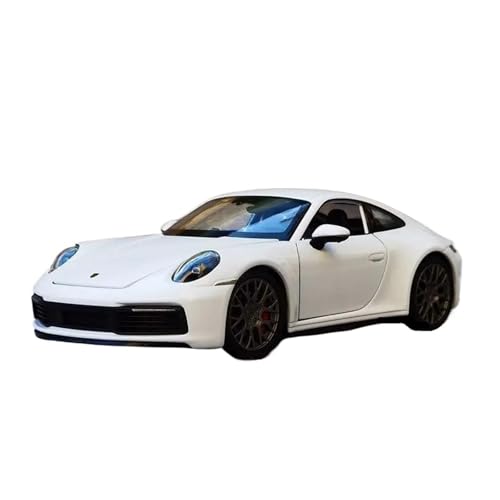 Druckgussfahrzeuge Motorfahrzeuge 1:24 for Porsche 911 Carrera 4S Mini Simulation Zinklegierung Automodell Bücherregal Ornamente Dekoration Sammlung Fertiges Modellauto(White) von PIPJLCGE