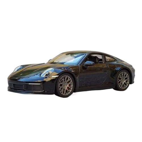 Druckgussfahrzeuge Motorfahrzeuge 1:24 for Porsche 911 Carrera 4S Simulation Miniatur Statische Druckguss-Modellauto Legierung Metall Ornamente Fertiges Modellauto(Black) von PIPJLCGE