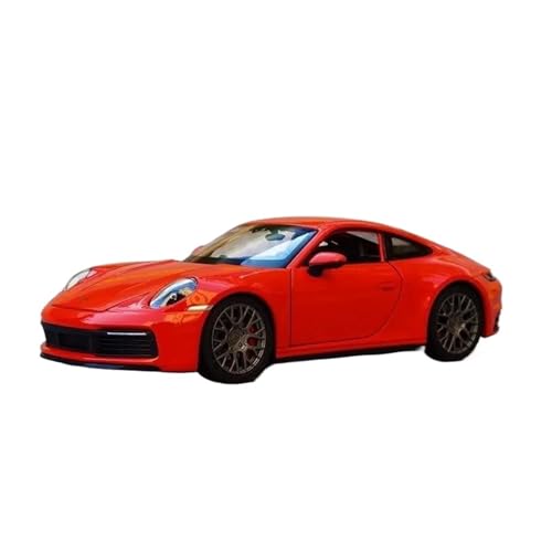 Druckgussfahrzeuge Motorfahrzeuge 1:24 for Porsche 911 Carrera 4S Simulation Miniatur Statische Druckguss-Modellauto Legierung Metall Ornamente Fertiges Modellauto(Red) von PIPJLCGE