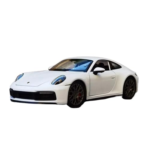 Druckgussfahrzeuge Motorfahrzeuge 1:24 for Porsche 911 Carrera 4S Simulation Miniatur Statische Druckguss-Modellauto Legierung Metall Ornamente Fertiges Modellauto(White) von PIPJLCGE