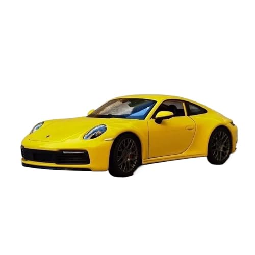 Druckgussfahrzeuge Motorfahrzeuge 1:24 for Porsche 911 Carrera 4S Simulation Miniatur Statische Druckguss-Modellauto Legierung Metall Ornamente Fertiges Modellauto(Yellow) von PIPJLCGE