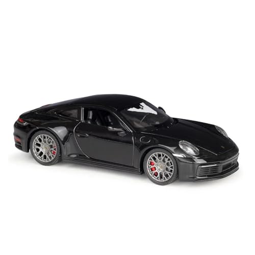 Druckgussfahrzeuge Motorfahrzeuge 1:24 for Porsche 911 Carrera 4S Simulation Miniatur Statisches Modellauto Druckguss-Zinklegierungssammlung Fertiges Modellauto(Black) von PIPJLCGE
