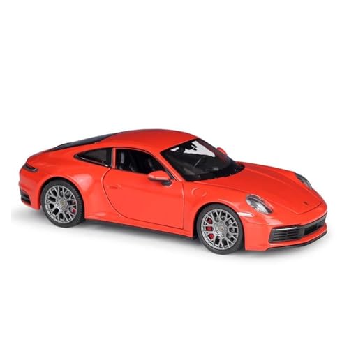 Druckgussfahrzeuge Motorfahrzeuge 1:24 for Porsche 911 Carrera 4S Simulation Miniatur Statisches Modellauto Druckguss-Zinklegierungssammlung Fertiges Modellauto(Red) von PIPJLCGE