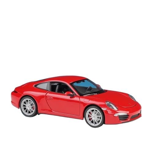 Druckgussfahrzeuge Motorfahrzeuge 1:24 for Porsche 911 Carrera S 991 Miniatur Statische Zinklegierung Home Modellauto Kreative Einrichtung Dekoration Fertiges Modellauto(Red) von PIPJLCGE