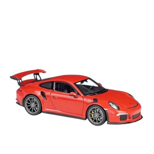 Druckgussfahrzeuge Motorfahrzeuge 1:24 for Porsche 911 GT3 RS Mini Statisches Legierungsmetallautomodell Luxusauto-Ornamente Dekorationssammlung Fertiges Modellauto(Red) von PIPJLCGE