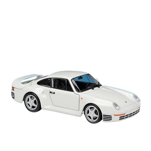 Druckgussfahrzeuge Motorfahrzeuge 1:24 for Porsche 959 Statische Legierung Metall Auto Modell Maßstab Luxus Fahrzeug Ornamente Dekoration Fertiges Modellauto(White) von PIPJLCGE