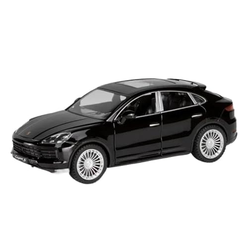 Druckgussfahrzeuge Motorfahrzeuge 1:24 for Porsche Cayenne Turbo S Miniatur Statischer Maßstab Zinklegierung Druckguss Automodell Büro Ornamente Fertiges Modellauto(Black) von PIPJLCGE