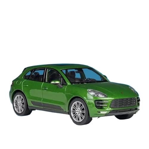Druckgussfahrzeuge Motorfahrzeuge 1:24 for Porsche Macan Turbo SUV Mini Statische Skala Legierung Druckguss Stand Display Auto Modell Sammlerstück Fertiges Modellauto(Green) von PIPJLCGE