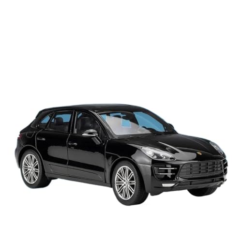 Druckgussfahrzeuge Motorfahrzeuge 1:24 for Porsche Macan Turbo Simulation Mini Statische Druckguss-Modellauto Zinklegierung Dekorative Ornamente Fertiges Modellauto(Black) von PIPJLCGE
