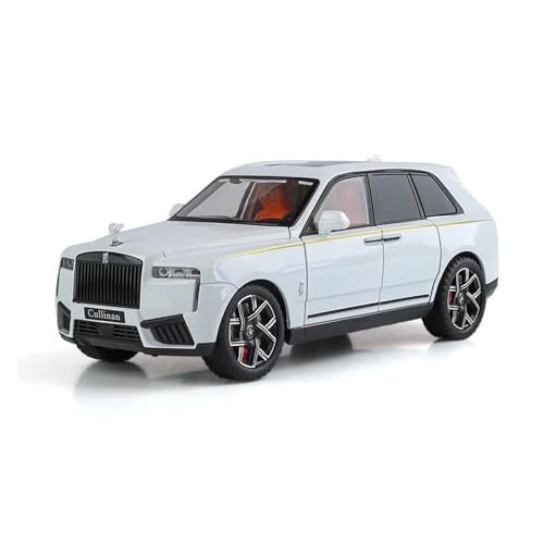 Druckgussfahrzeuge Motorfahrzeuge 1:24 for Rolls-Royce Cullinan SUV Miniatur-Automodell Aus Metalllegierung Simulationsmodell Sammlung Von Ornamenten Fertiges Modellauto(White) von PIPJLCGE