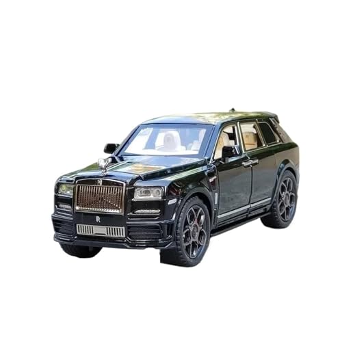 Druckgussfahrzeuge Motorfahrzeuge 1:24 for Rolls Royce SUV Cullinan Miniatur Maßstab Statische Druckguss Modell Auto Ornamente Fertiges Modellauto(Black) von PIPJLCGE