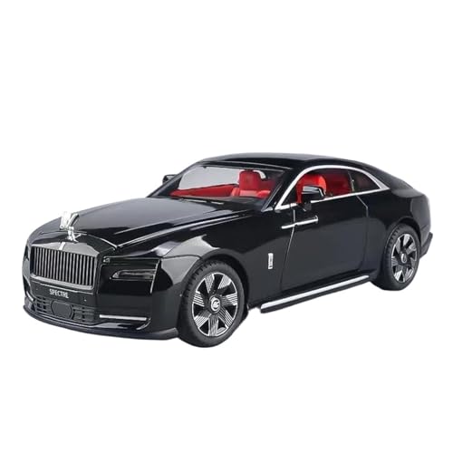 Druckgussfahrzeuge Motorfahrzeuge 1:24 for Rolls-Royce Spectre Simulation Maßstab Legierung Automodell Metallmodell Kreative Ornamente Dekoration Fertiges Modellauto(Black) von PIPJLCGE