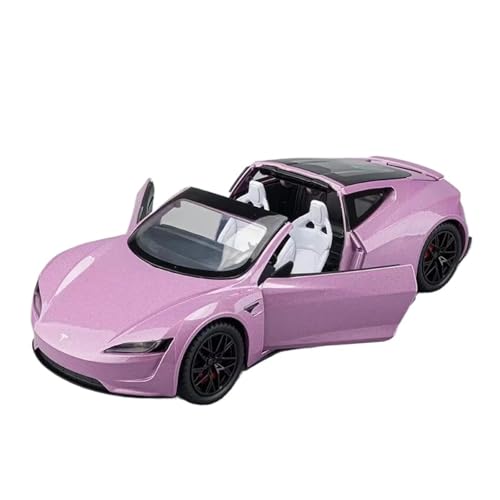 Druckgussfahrzeuge Motorfahrzeuge 1:24 for Tesla Model 3 Mini-Skala Statische Legierung Druckguss-Modellauto-Ornamente Display-Souvenirs Fertiges Modellauto(Red) von PIPJLCGE