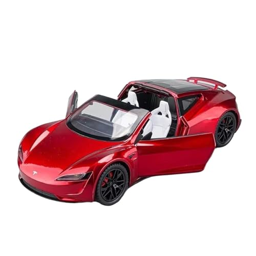 Druckgussfahrzeuge Motorfahrzeuge 1:24 for Tesla Model 3 Mini-Skala Statische Legierung Druckguss-Modellauto-Ornamente Display-Souvenirs Fertiges Modellauto(Red a) von PIPJLCGE